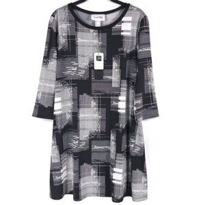 NWT Joseph Ribkoff Checkered Print Shift Mini Dress Style 223259 Size 10